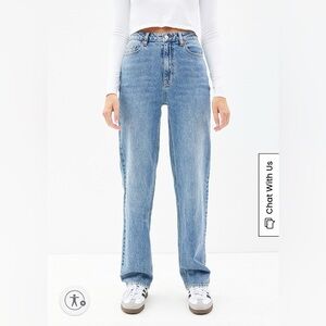 Pacsun Dad Jean, size 23 - high waisted straight leg jeans